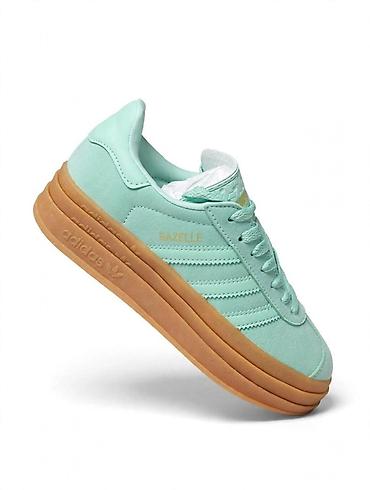 Adidas Gazelle platform patike – mint zelena gornjište, gumeni đon u