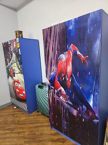 Uşaq və gənc otağı üçün dəstlər: Oğlan üçün, Maşın-çarpayı, Dolab — 1