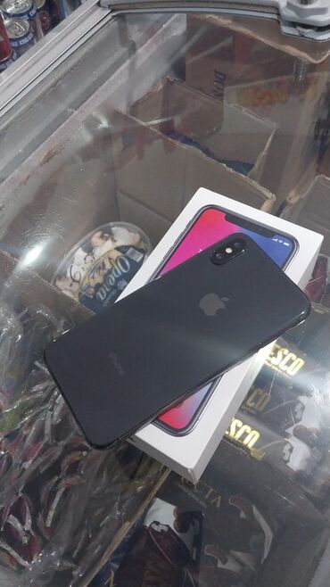 Apple iPhone: IPhone X, 64 ГБ, Черный, Гарантия, Беспроводная зарядка, Face ID