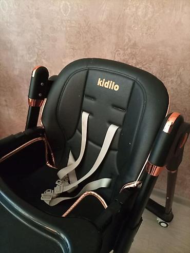 детское кресло авто: Kidilo uşaq yemək kürsüsü – beynəlxalq brend - Rəng: qara, mis/bronz — 3
