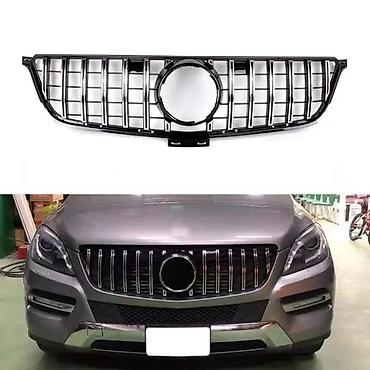 GT R MASKA GRIL RESETKA MERCEDES GLE W166 (5) HROM | Hrom / Crna GT
