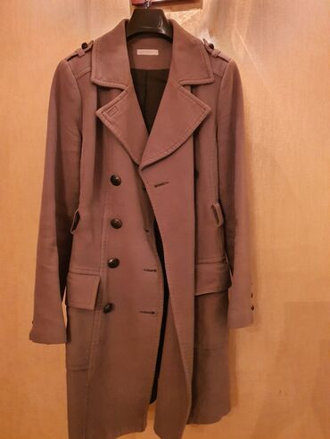 masaj baki: Пальто Promod, L (EU 40), цвет - Серый