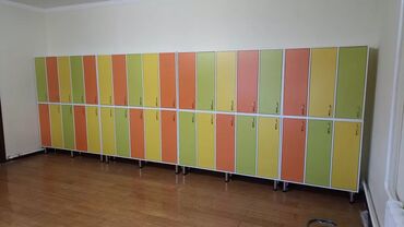 Шкафы для раздевалки: Шкаф для раздевалки, Новый, ЛДСП — 2