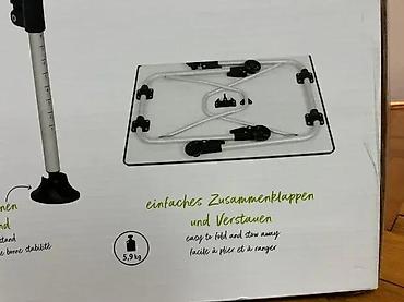 Oprema za kampovanje: Berger Ivalo 1 – sklopivi kamp sto 80 x 60 cm - Dimenzije ploče: 80 x — 12