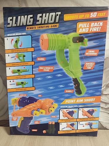 my sling: Игровой набор Sling Shot — детская механическая рогатка-бластер для — 2