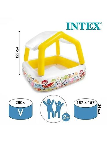 157: Бассейн Детский надувной Intex с тентом от солнца - Для детей 2+ - — 6