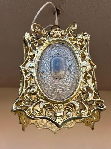 RS - Antique Chandeliers: Stari luster / fenjer - STAKLO / METAL - MOGUĆ PREVOZ U odličnom — 12
