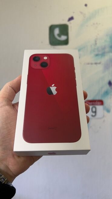 копия айфона: IPhone 13, Б/у, 256 ГБ, Красный, Кабель, 87 %