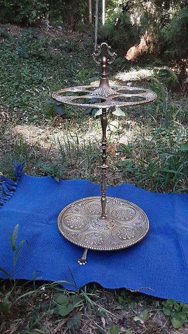 Stilski čiviluci: Stari masivan stilski drzac za kisobrane od mesinga sa prelepim — 2