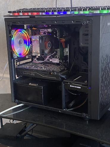 Настольные ПК и рабочие станции: Компьютер, ядер - 4, ОЗУ 8 ГБ, Игровой, Б/у, AMD Ryzen 5, AMD Radeon RX 550 / 550X / 560X, HDD + SSD — 2