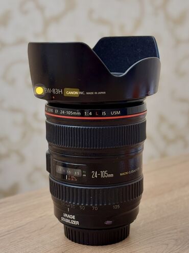 Obyektivlər və filtrləri: Canon 24-105mm Universal linza (Yeni kimidir)