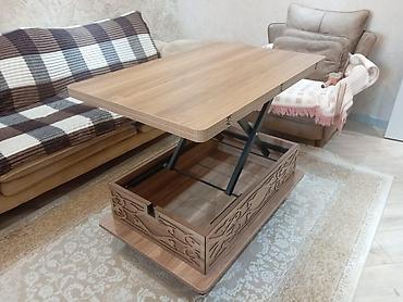 Ev və bağ: Düz masa, Transformer, Təkərsiz, Teksturalı laminat — 2