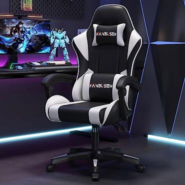 Игровое кресло FANBUSEN - Дизайн в стиле гоночного сиденья: высокую