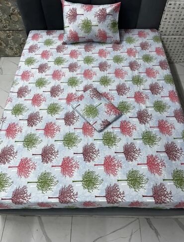 Наволочки: Постельное бельё 100% хлопок, постельное бельё, простынь на резинки — 52