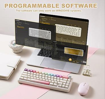 magic trackpad: Клавиатура, Yunzii, Механическая, Bluetooth, Проводное подключение, Размер: 65% — 4
