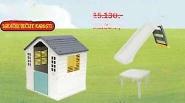 namestaj m: Set za dvorište za decu – kućica, tobogan i baštenski sto sa 2 — 8