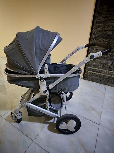 Modullu arabalar: Uşaq arabası – Indetoo markası, boz rəng Xüsusiyyətlər: - 2-in-1 — 3