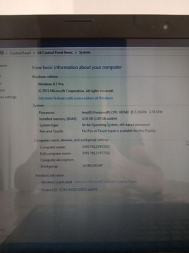 Lenovo: Lenovo G50-30 — Səliqəli noutbuk + Mışka və Kovrik Hədiyyə! ​Model — 3