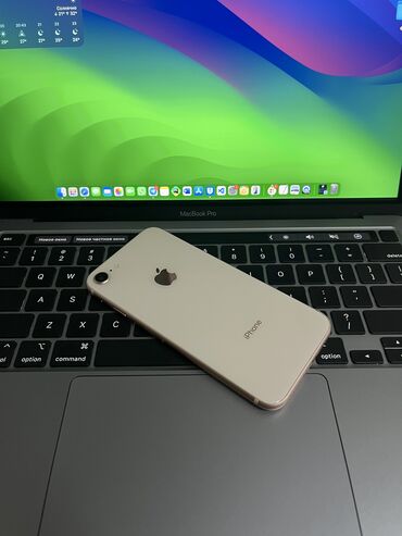 где можно купить ноутбук в бишкеке: IPhone 8, Б/у, 64 ГБ, Золотой, Чехол, 100 %