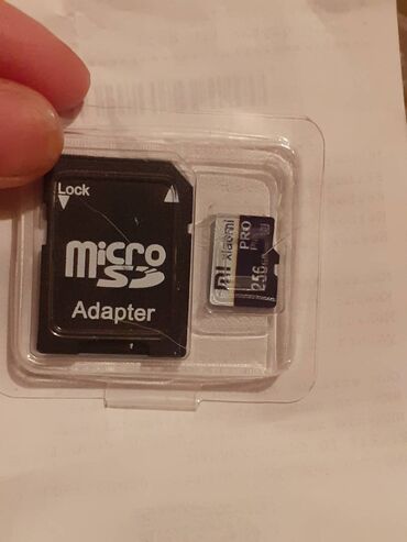 telefon aksesuarları toptan satış: Teze micro yaddas karti 256 gb adaptoru ile satilir