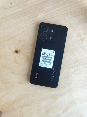 телефон fly ezzy 2: Xiaomi Redmi 13C, 128 ГБ, цвет - Черный, 
 Кнопочный, Отпечаток пальца