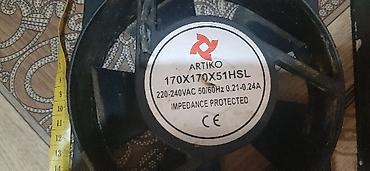 Ventilyatorlar: Sərinkeşlər – 220V AC - Şəbəkə gərginliyi: 220–240V, 50/60 Hz - Tip — 11