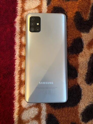 телефоны самсунг бу: Samsung Galaxy A51, Колдонулган, 128 ГБ, түсү - Боз, 2 SIM