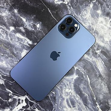Apple iPhone: IPhone 12 Pro Max, Б/у, 128 ГБ, Синий, Чехол, 84 % — 1