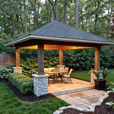 Digər bağ, çöl mebeli: Taxta bağ köşkü / açıq hava lounge pavilyonu - Dizayn: Müasir -da lalafo.az — 7 Digər bağ, çöl mebeli: Taxta bağ köşkü / açıq hava lounge pavilyonu - Dizayn: Müasir — 7