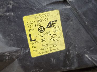 Передние фары: Передняя левая фара Volkswagen 2003 г., Б/у, Оригинал, Германия — 10