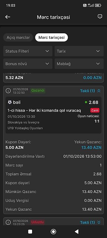 kub hesablama: Xidmət: Canlı idman mərcləri üçün proqnoz paylaşımı (futbol, qadın — 6