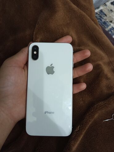 купить айфон 11 про макс 256 бу: IPhone X, 256 ГБ, Күмүш, 100 %