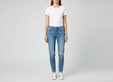 srebrne spodnie bershka: Bershka, Jeansy damskie, rozmiar S