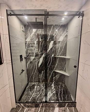 Душевые перегородки и ограждения: 🔹Душевые перегородки из безопасного стекла на заказ – это альтернатива — 3