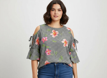 ubrania duże rozmiary sklep internetowy: F&F, Women's blouse, size 3XL (EU 46)