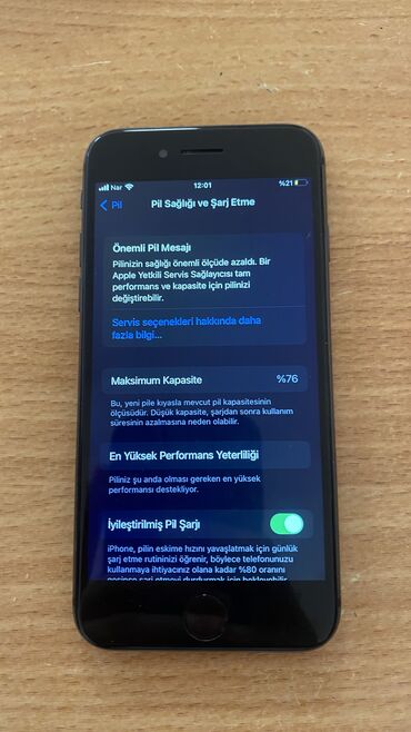 Mobil telefon və aksesuarlar: IPhone 8, 64 GB, Midnight, Barmaq izi