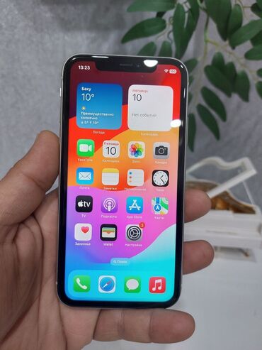 Apple iPhone: IPhone 11, 128 GB, Ağ, Zəmanət, Face ID, Sənədlərlə