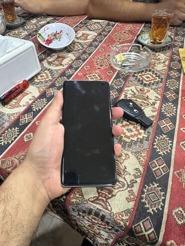 samsung sadə: Samsung Galaxy S10 Plus, 128 GB, rəng - Qara, Düyməli, Sensor, Barmaq izi