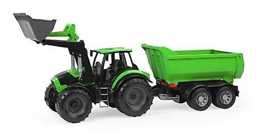 avion igracka za decu: LENA Deutz-Fahr 9340 TTV traktor sa prednjim utovarivačem i prikolicom — 2