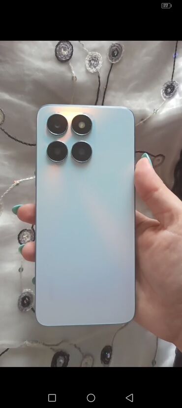 сотовый телефон fly ff179: Honor X6a, 128 ГБ, цвет - Белый, Face ID, Отпечаток пальца