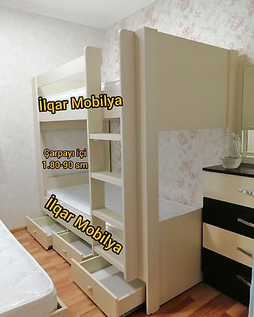 mebeı: Oğlan və qız üçün, Yeni, Çarpayı, Matrassız, Siyirməsiz, Laminat — 2