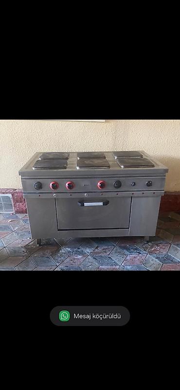 elektirik soba: 550₼ Restoran uçun 6gözlü tok peçi sobasıda var Yasamal 5444 — 1