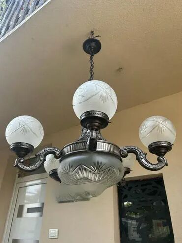 Ostali stilski nameštaj: Stari secesijski salonski luster Stari salonski luster U odličnom — 8