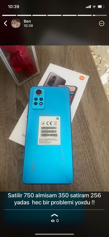 realme 3 pro qiymeti: Xiaomi 12 Pro, 256 GB, rəng - Mavi, 
 Barmaq izi