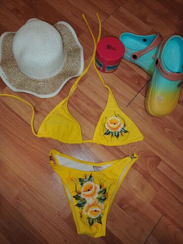 ženski kostimi: XS (EU 34), Floral, color - Yellow