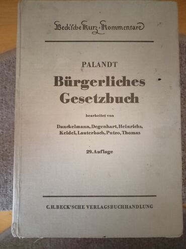 Sport i hobi: Građanski zakonik 29.izdanje. Nemačko pravo iz 1970.god,na preko 2270