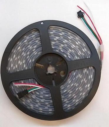 Rasveta: WS2812B LED TRAKA VODOOTPORNA IP65 5 METARA 5V 60 DIODA/M | RF — 2