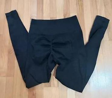 Helanke, biciklistički šortsevi: Ženske sportske helanke – crne, visok struk - Model: duge helanke sa — 22