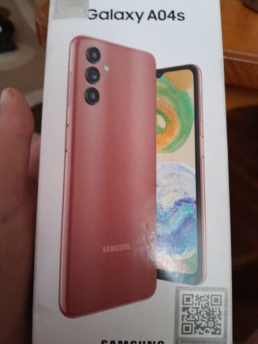 samsung e750: Samsung Galaxy A04s, 32 GB, rəng - Qırmızı, Sensor