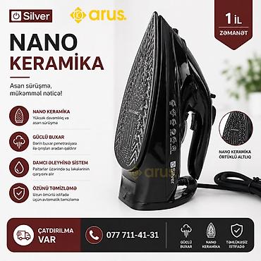 sonifer ütü: Silver markalı buxarlı ütü – Nano keramika altlıqla asan sürüşmə — 1